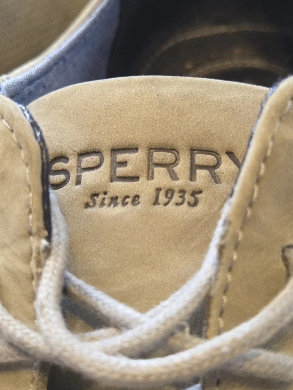 Sperry Top-Sider Men's Beige Nubuck Oxford Shoes  Size 10M